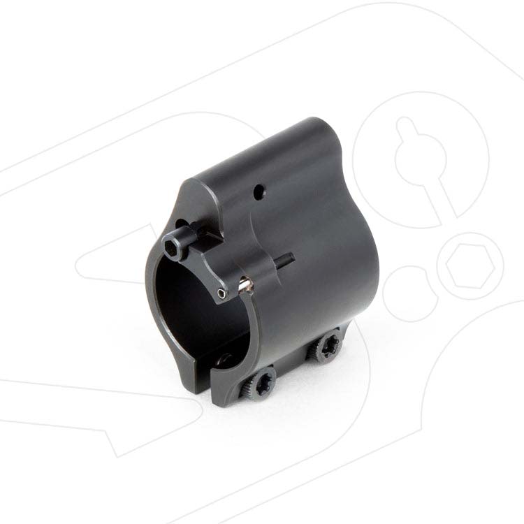 Superlative Arms nastaviteľný Gas Block pre AR15 - .750 upínanie torx skrutkami 2