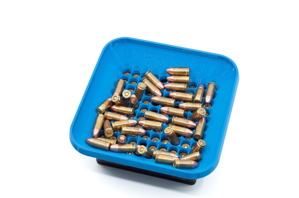 Armanov Plnička kalibračného boxu na náboje 9mm 3