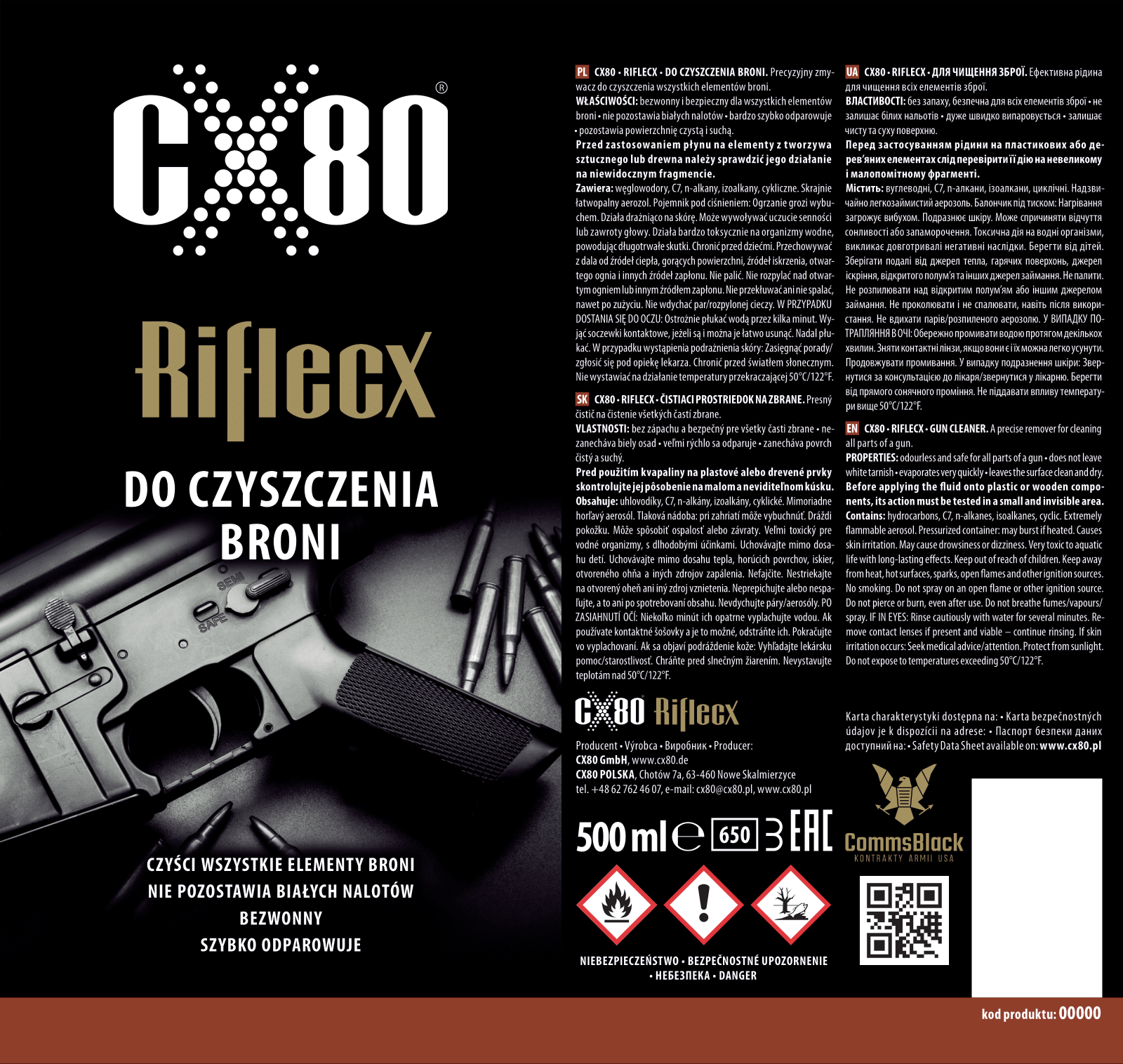 RifleCX čistič zbraní 5L 3