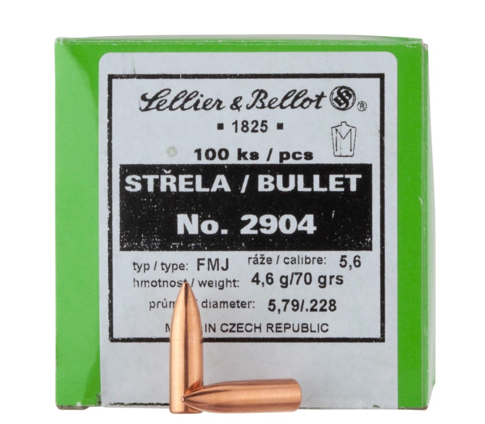 Strela S&amp;B .224 FMJ 4,6g/70grn