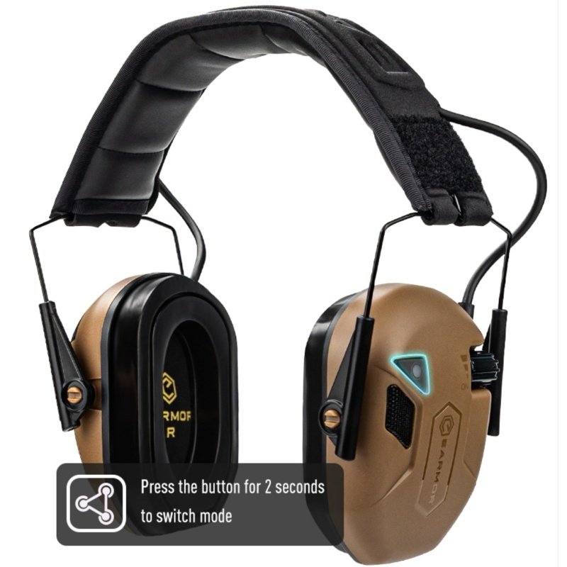 EARMOR OPSMEN M300T chrániče sluchu hnedé 4