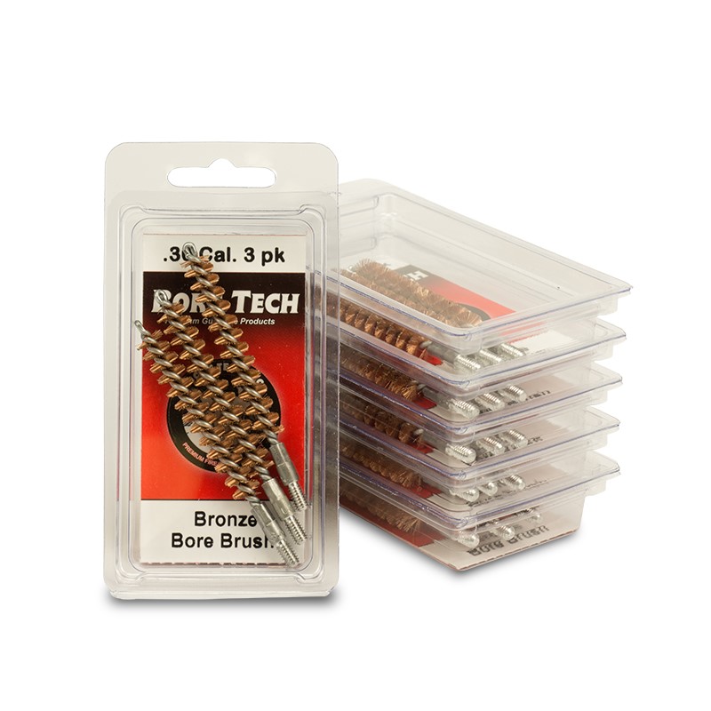 BoreTech Bronzový kartáč .25 / 6,5 mm (3ks) 3