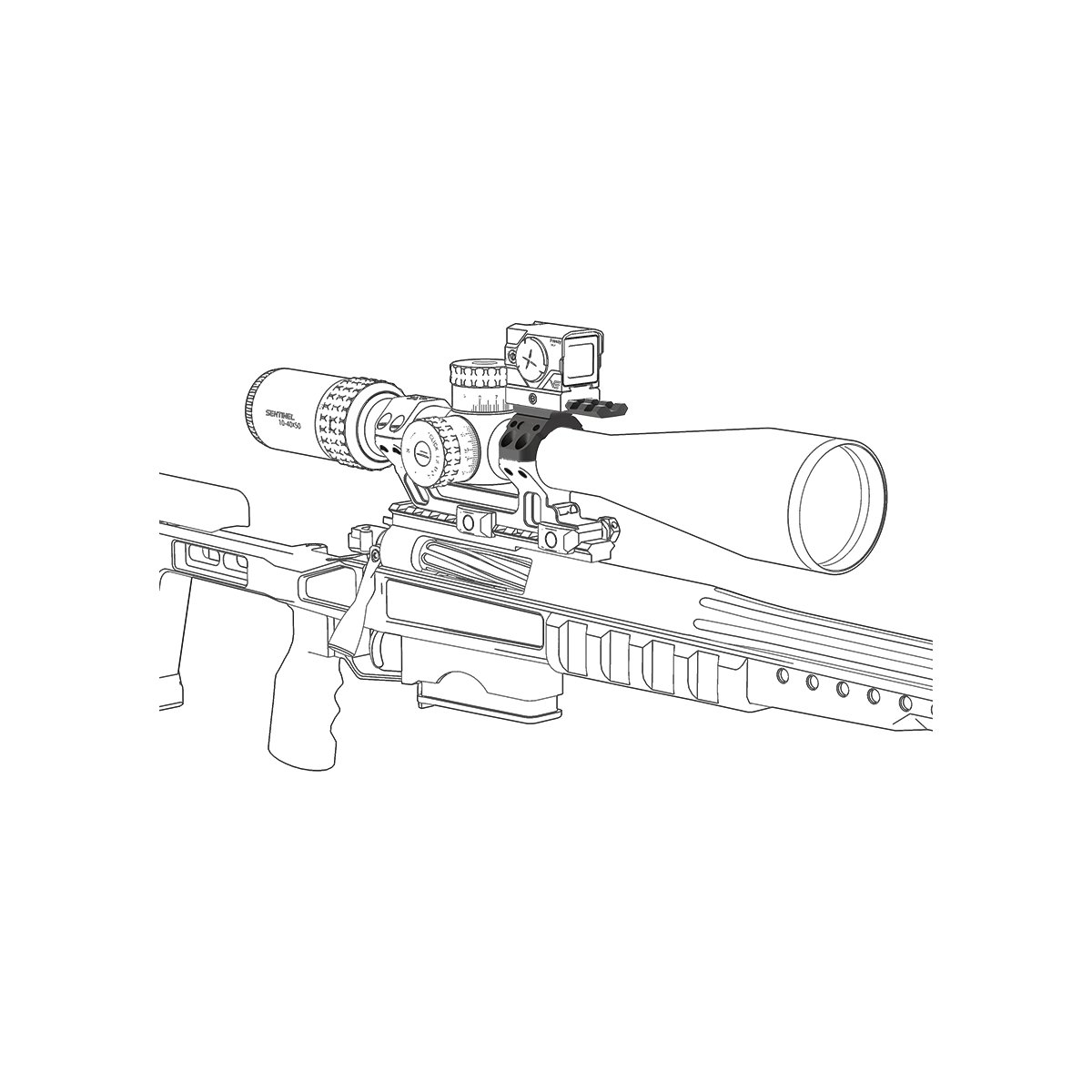 Vector X-ACCU montážny kit pre 30mm pre 4 dierové krúžky 6