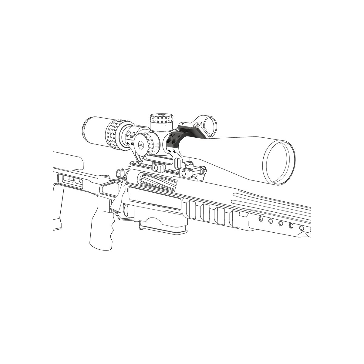 Vector X-ACCU montážny kit pre 30mm pre 4 dierové krúžky 7
