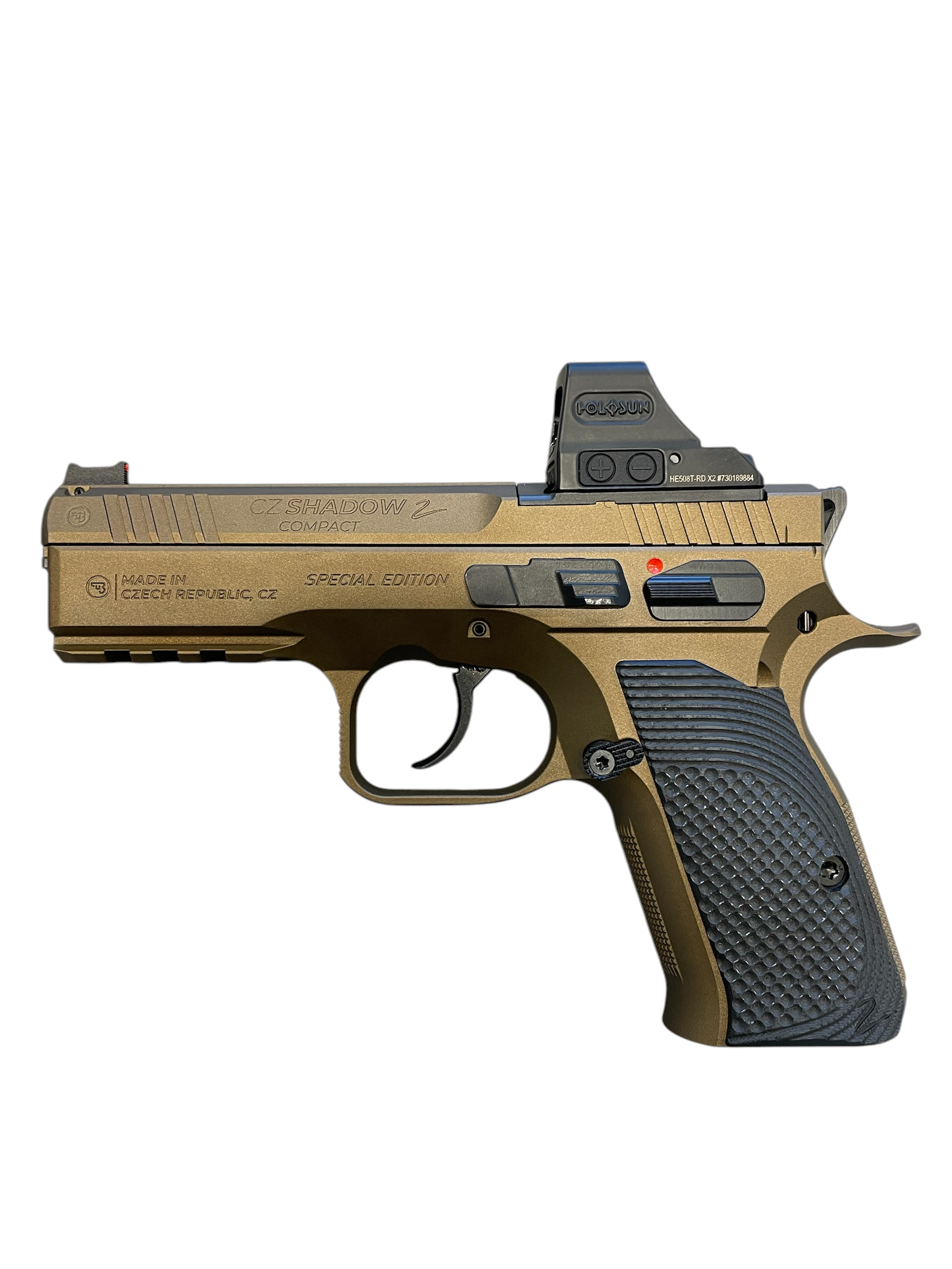 CZ Shadow 2 Compact OR Bronze set s kolimátorom, kal. 9x19mm