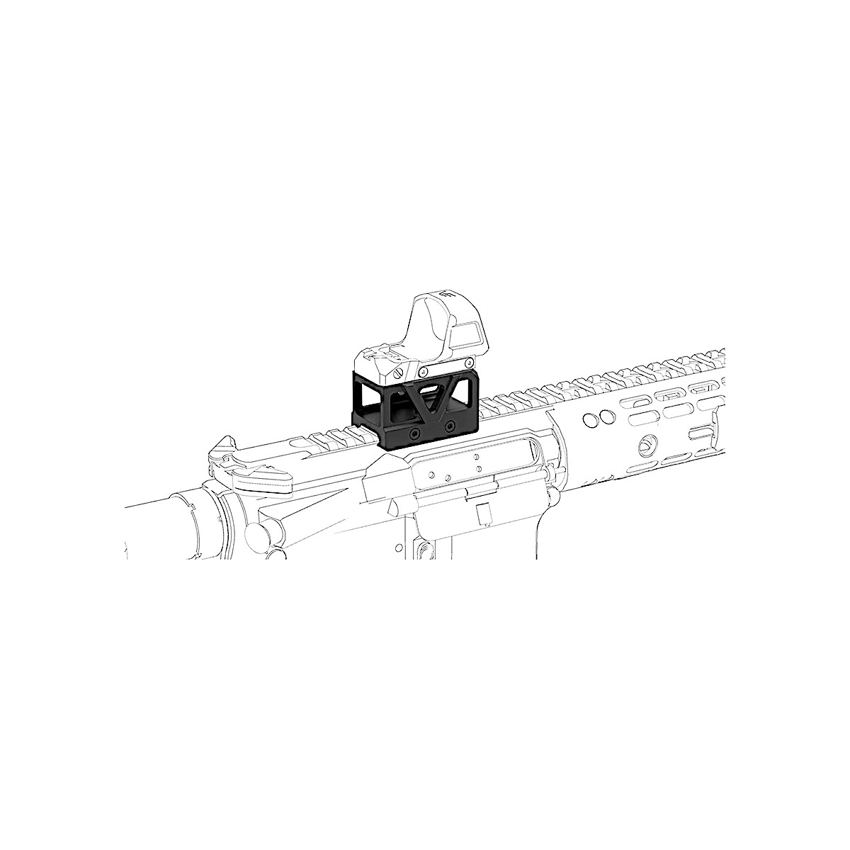 Vector GIN Riser Mount pre kolimátor - Frenzy 6