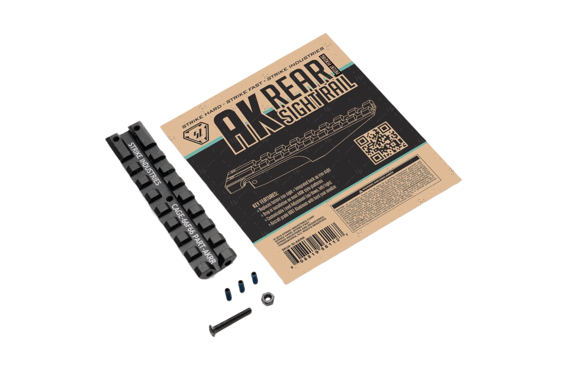 Strike AK Rear Sight Rail Low Profile 3