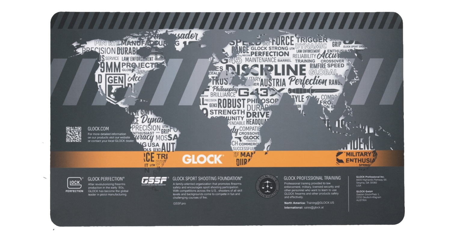 Pracovná podložka GLOCK mapa