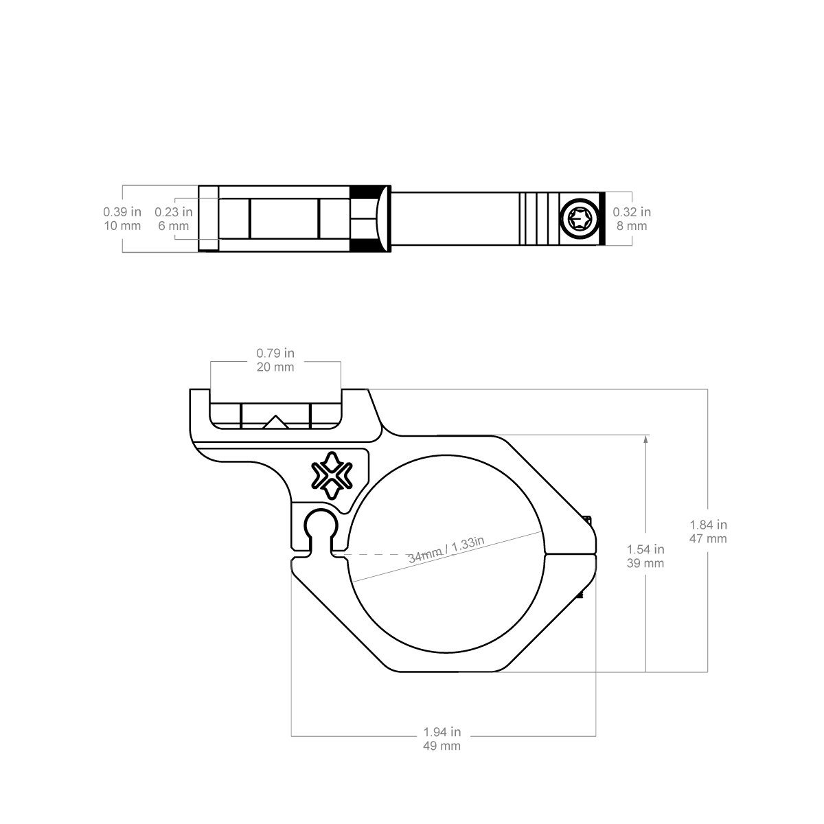Vector Optics vodováha 30mm offset GenII 7