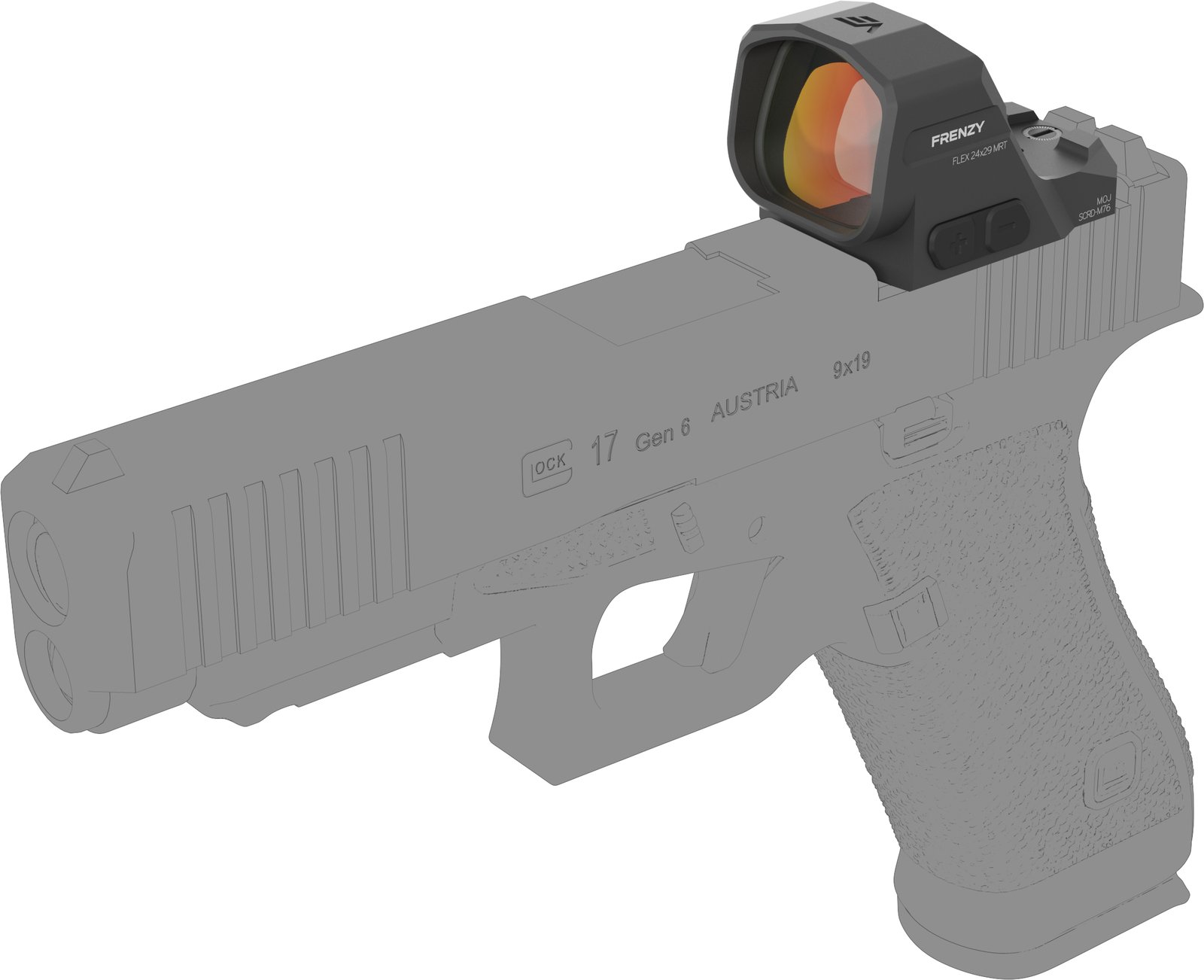 Kolimátor Vector Frenzy FLEX 1x24x29 GenII s meniteľnou osnovou zelený 11