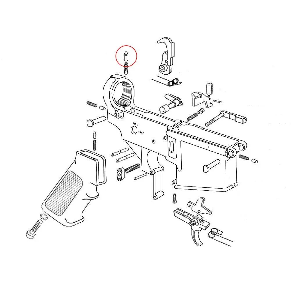 Eemann Tech Buffer Retainer pre AR-15 2