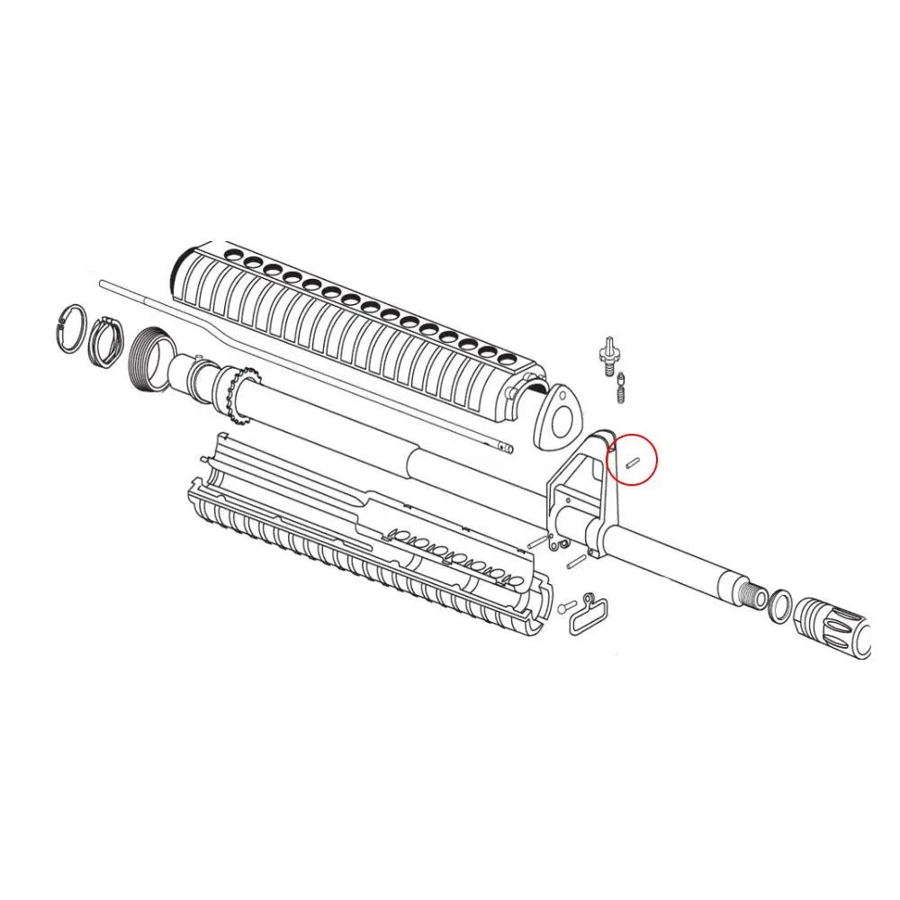 Eemann Tech Gas Tube Roll Pin pre AR-15 2