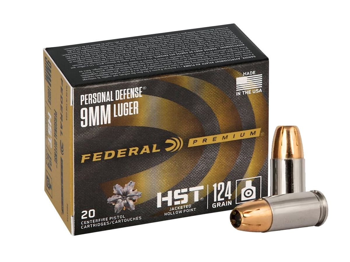 9mm Luger Federal Premium Personal Defense HST 124gr/8g JHP
