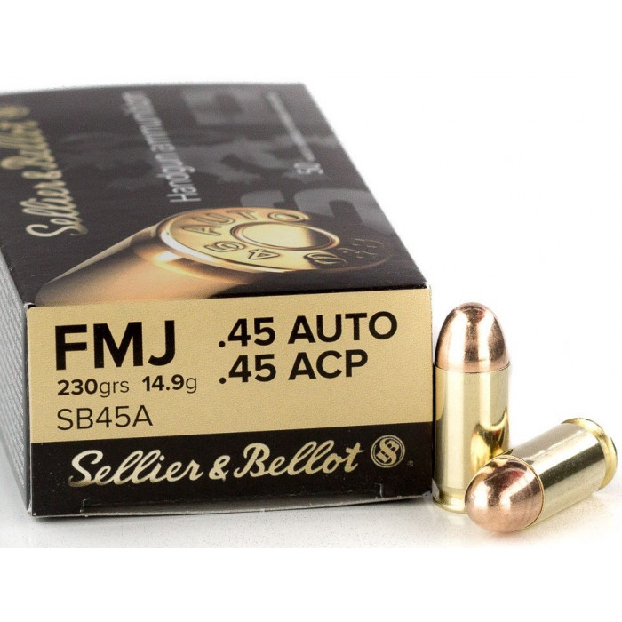 .45 ACP S&amp;B FMJ 230gr/14,9g