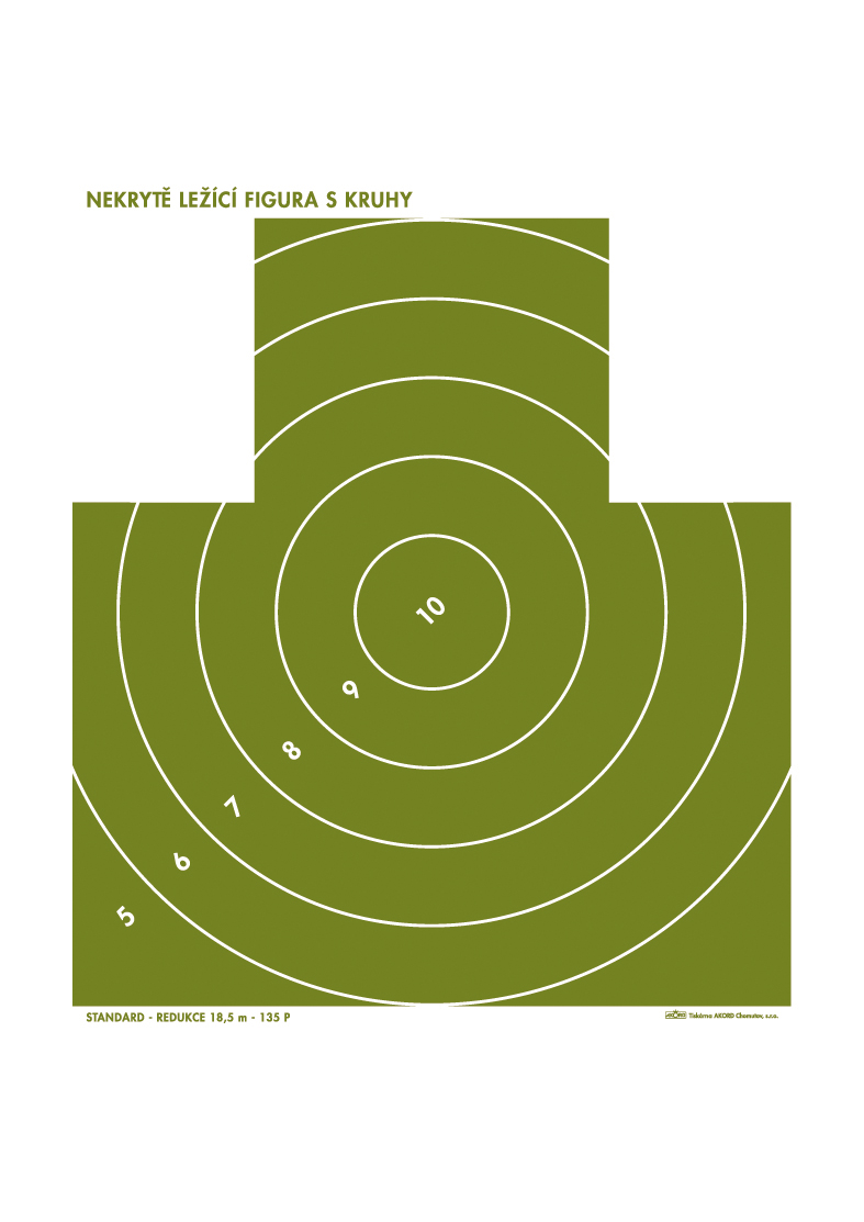 Terč - nekrytá ležiaca figúra redukovaný