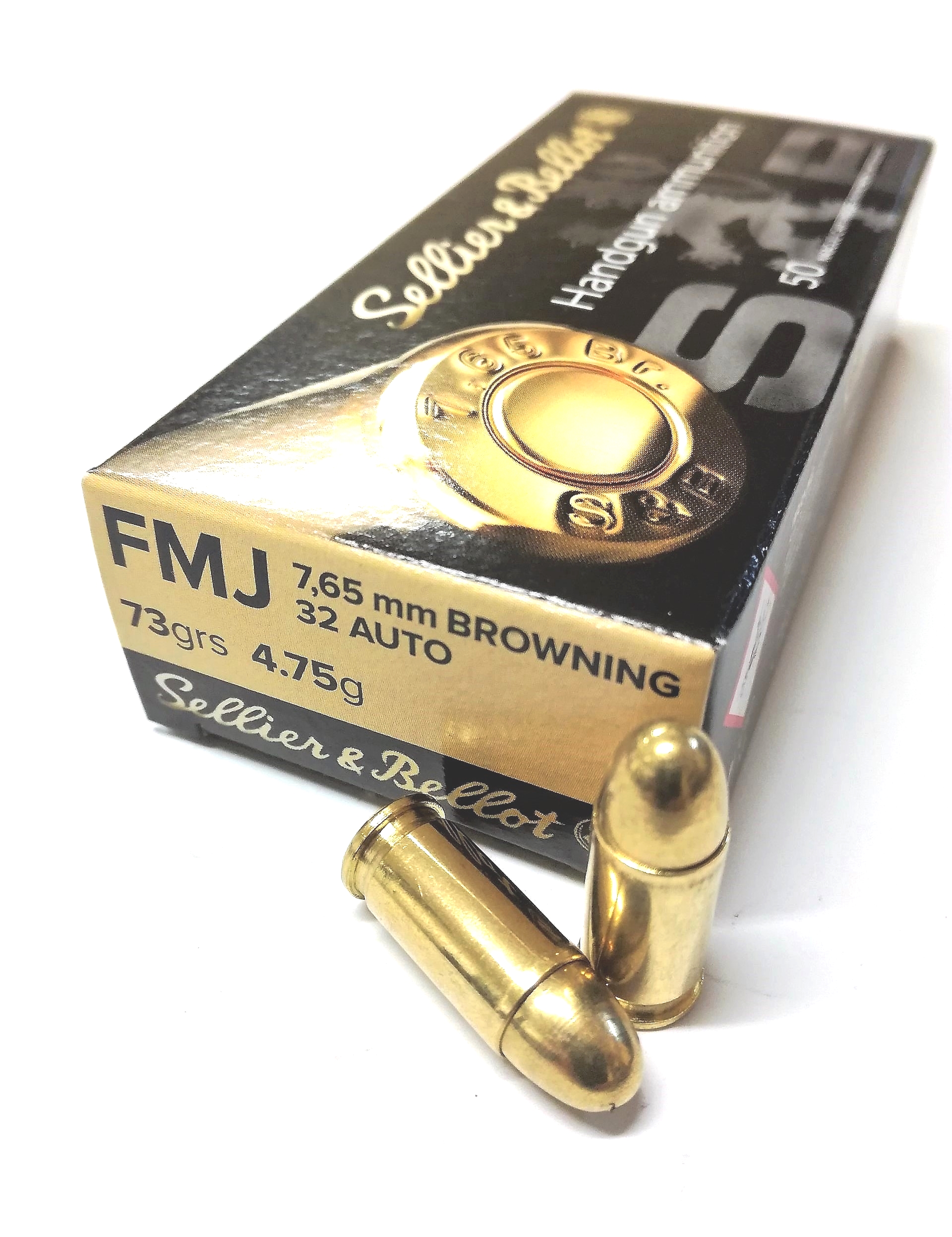 7,65 Brow. S&amp;B FMJ 73gr/4,75g