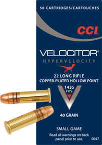 .22 LR CCI Velocitor HP 40gr/2,59g