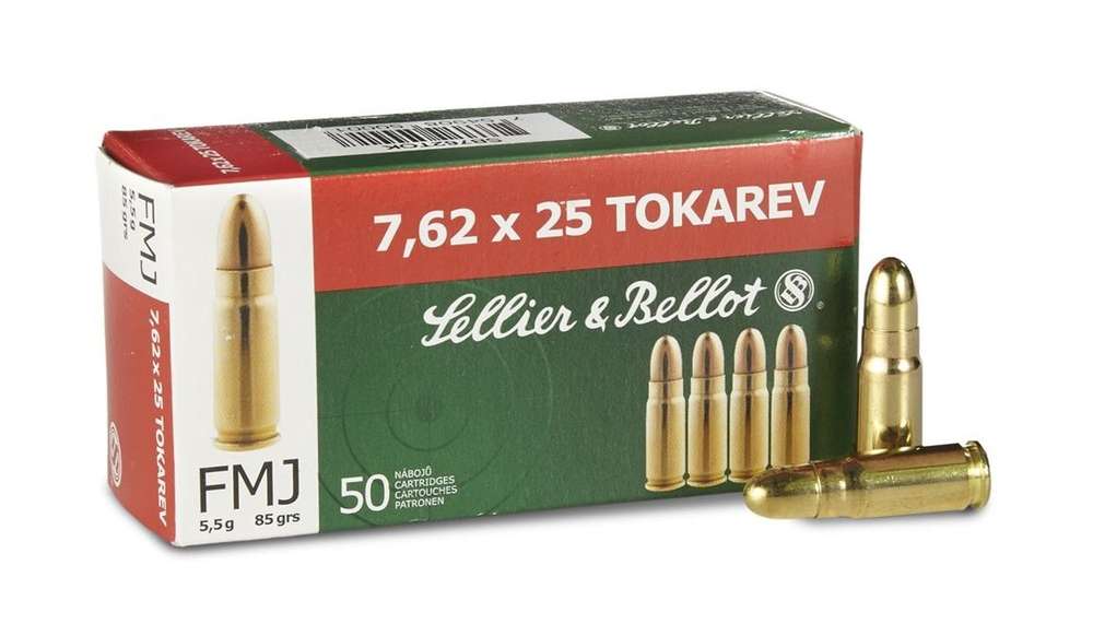 7,62x25mm S&amp;B FMJ 85gr/5,5g