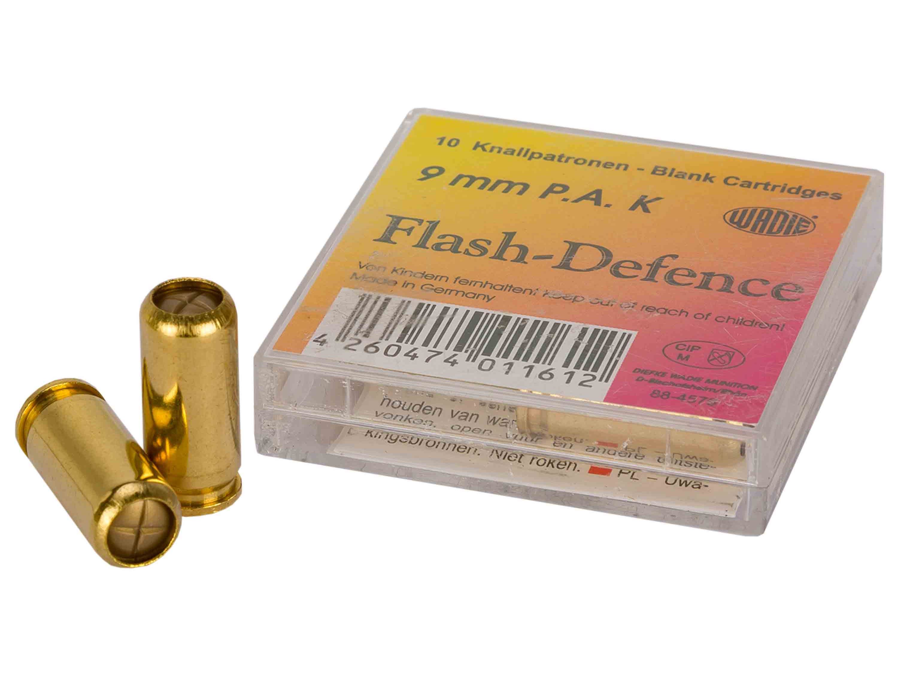 9mm P.A.K. Wadie Flash-Defence - Poplašné nábojky