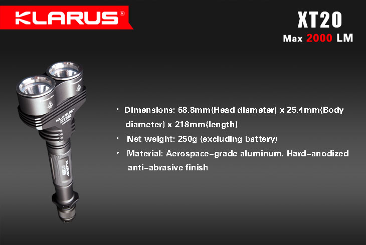 KLARUS XT20 2000 lumenov !!! 11