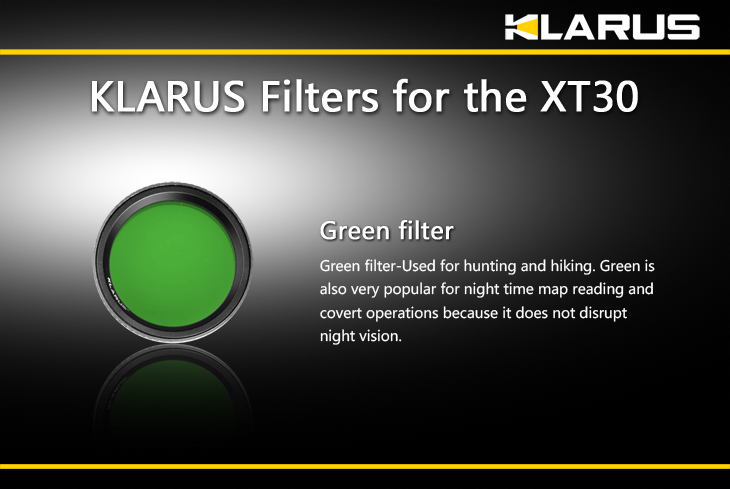 KLARUS Filter XT30 - zelený 3