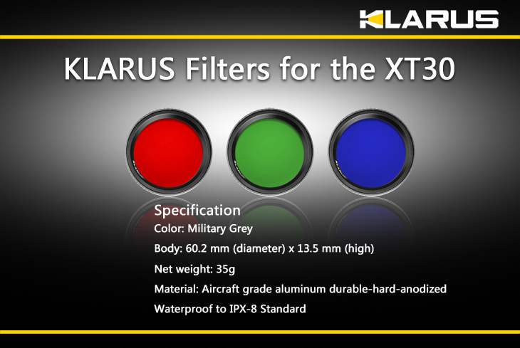 KLARUS Filter XT30 - modrý 5