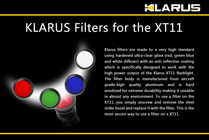 KLARUS Filter XT11 - červený 4