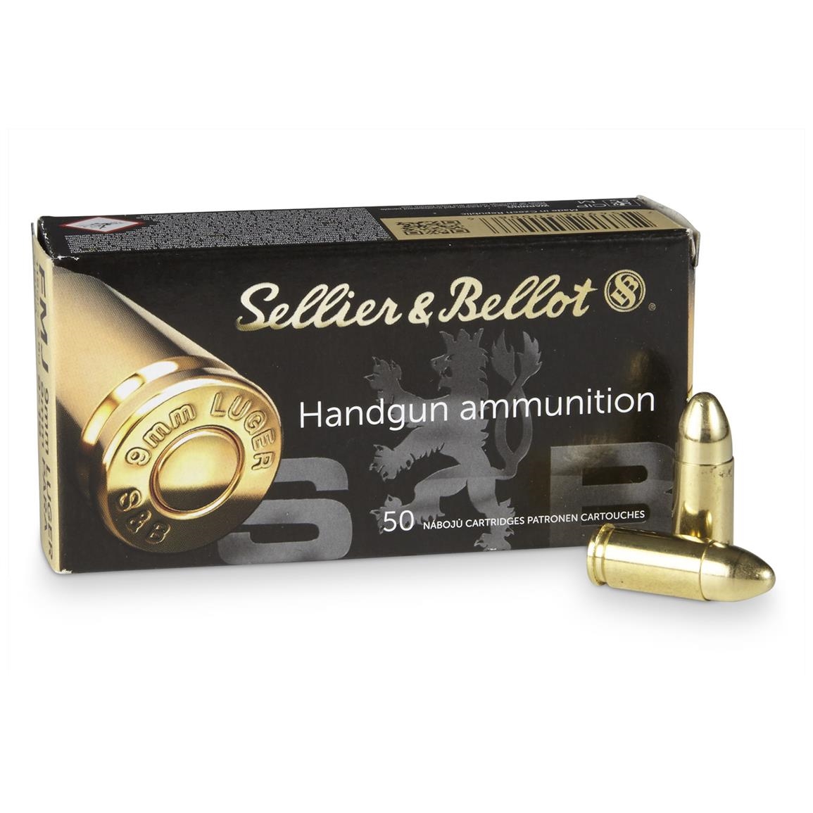 9mm Luger S&amp;B FMJ 124gr/8g