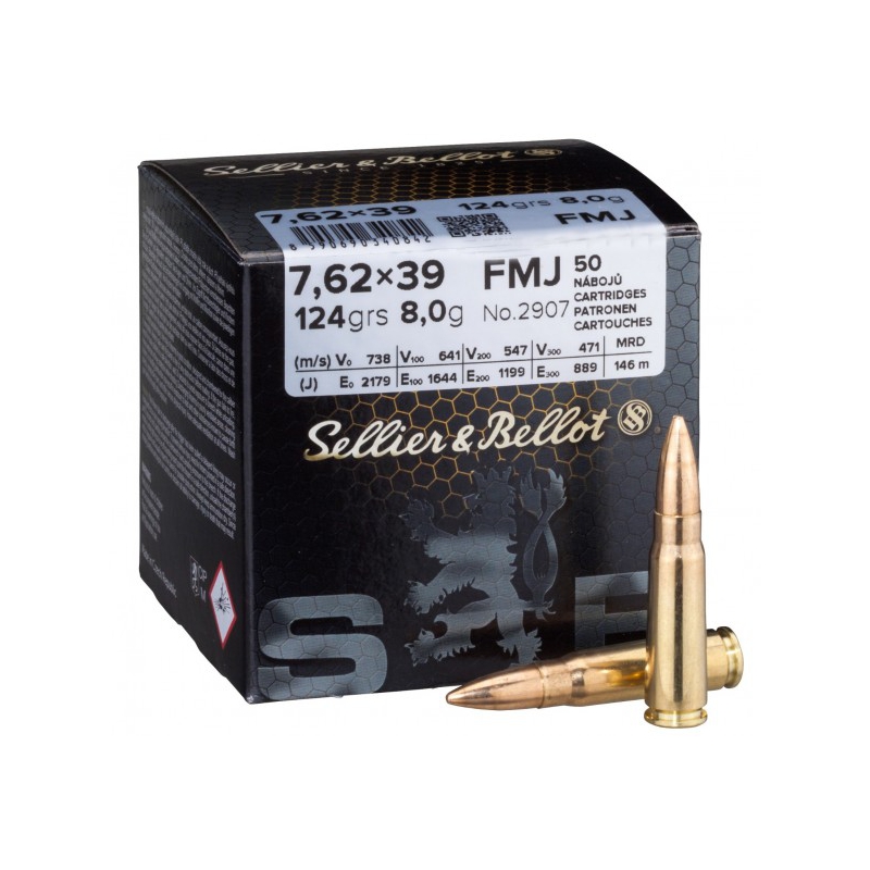 7,62x39 S&amp;B FMJ 123gr/8g