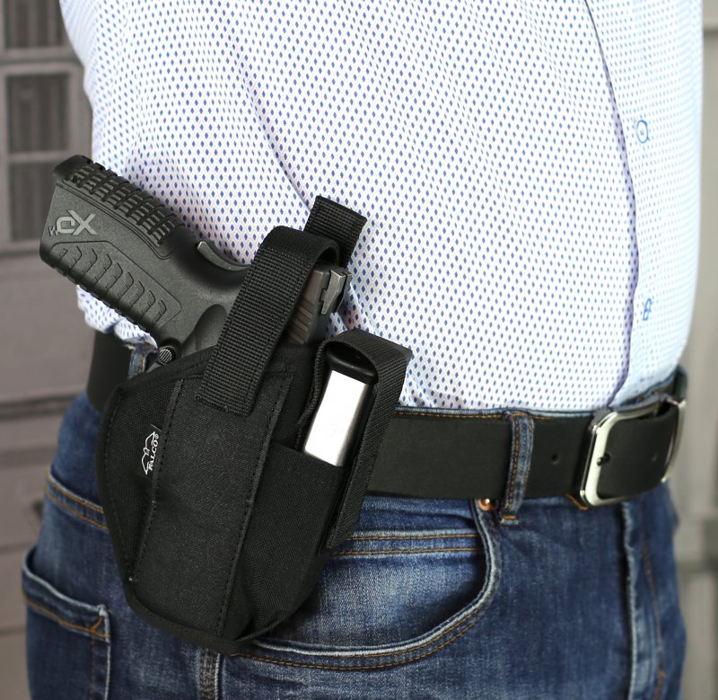 OWB Jacobs obojstranné nylonové opaskové puzdro so zásobníkom Glock 17 2